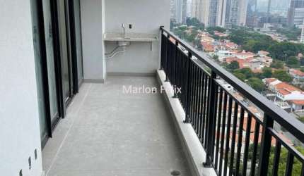 Apartamento novo 68 m² 2 quartos 1 suíte varandão no Brooklin - São Paulo - SP