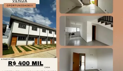 Vende-se sobrado por 400 mil, pronto para morar, em condomínio,  Panorama(Polvilho), Cajamar/SP, 2 quartos, 62m2 e 1 vaga.