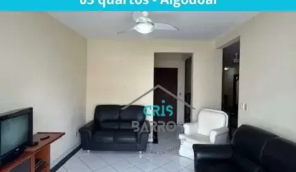 Apartamento para venda de frente com 3 quartos no Algodoal - Cabo Frio - RJ