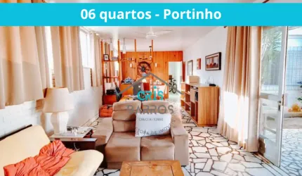 Casa à venda, ampla com 03 quartos mais edícula no Portinho em Cabo Frio - RJ