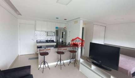 Apartamento com 1 dormitório para alugar, 38 m² por R$ 3.000,00/mês - Jardim Flor da Montanha - Guarulhos/SP