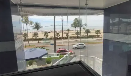 Apartamento 3 dormitorios, vista para o mar em Guilhermina - Praia Grande