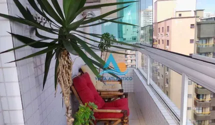 Apartamento com 2 dormitórios à venda, 88 m² por R$ 650.000,00 - Vila Guilhermina - Praia Grande/SP