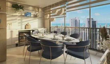 Apartamento à venda, com 106,98m² , 3 dormitórios,3 suítes, Pina, Recife, PE
