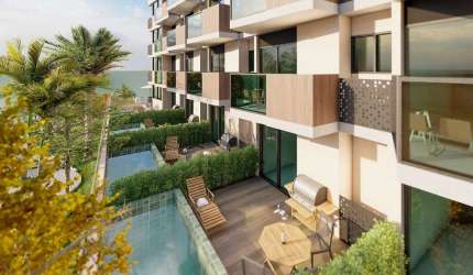 Lançamento à venda a partir de 27,96m², 01 quarto, banheiro social, cozinha, sala de estar/jantar,