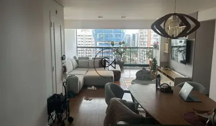 Sofisticado apartamento à venda com 110m², 3 dormitórios e 2 vagas no Brooklin
