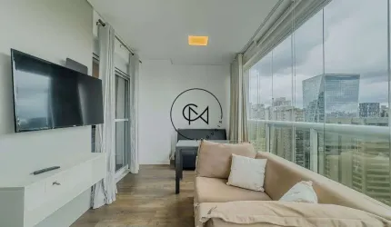 Apartamento para Alugar no Itaim Bibi - SP – 1 suíte, 1 vaga, 54 m2, Mobiliado