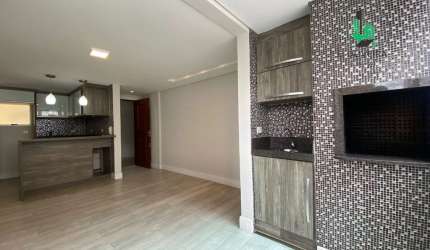 Apartamento 3 dormitórios, sacada com churrasqueira, semi-mobiliado em Condomínio Clube no Ecoville