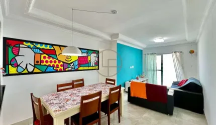 Apartamento com Sacada Gourmet Vista Mar e Lazer Completo