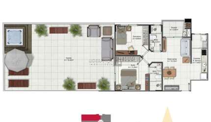 Apartamento com 2 quartos à venda na Rua José Batista Rosa, --, Trindade, Florianópolis por R$ 1.030.897
