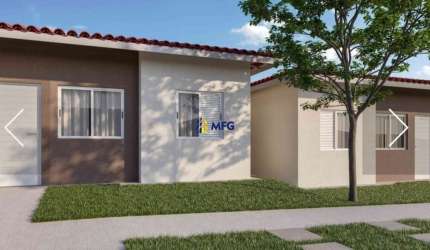 Casa em condomínio fechado com 2 quartos à venda na Joana Alves Trindade, 215, Vila Bom Jesus, Sorocaba, 59 m2 por R$ 255.900