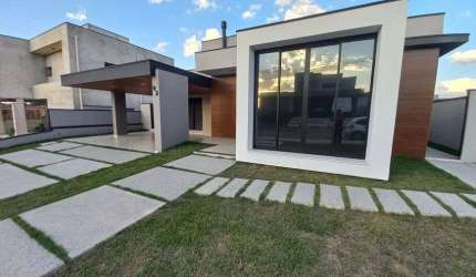 Condominio Ecopark Bourbon, Caçapava / Casa nova com 3 suites e piscina