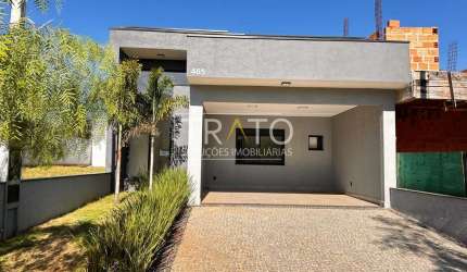 Casa em condomínio fechado com 3 quartos à venda na Avenida Luiz Greco, 600, Vila Monte Alegre, Paulínia, 137 m2 por R$ 1.040.000