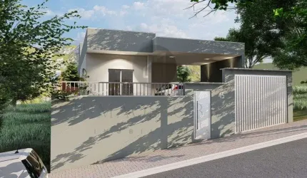 Casa com 2 quartos à venda na Rua Luiza Migot Nicolau, 45, Loteamento Residencial Tiradentes, Poços de Caldas, 88 m2 por R$ 300.000
