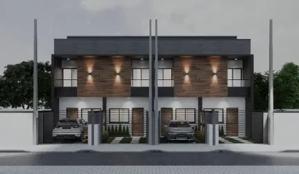 Sobrado Geminado á venda no Adhemar Garcia com 67 m2 e 2 suites a partir de R$ 298.000,00