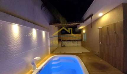 Pedras do Litoral - Abrantes Casa com Piscina em Condomínio 3/4 1  suíte 580 mil Energia solar