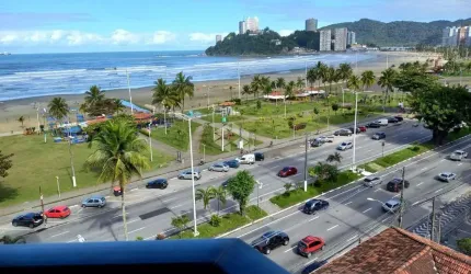 APARTAMENTO FRENTE AO MAR NA PRAIA DE ITARARÉ, SÃO VICENTE