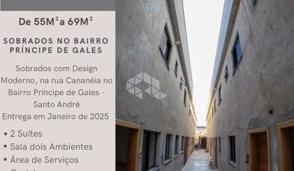 SOBRADO NOVO COM SUÍTES - PRÍNCIPE DE GALES, SANTO ANDRÉ