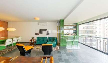 Apartamento tipo para venda com 3 quartos, sendo 3 suítes, 218m² - Brooklin