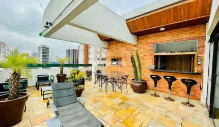 PINHEIROS -  Cobertura Penthouse com 200m2 -MOBILIADO - LOCAÇÃO