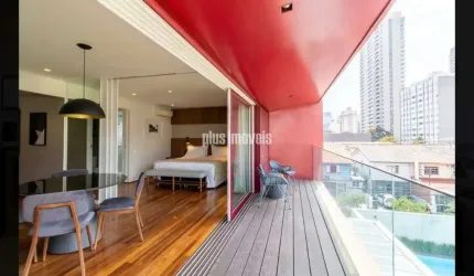 Apartamento para alugar com 100m², 1 quarto e 2 vagas MOBILIADO