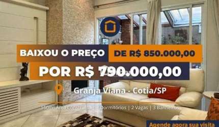 Casa à venda, 150 m² por R$ 790.000,00 - Granja Viana - Cotia/SP