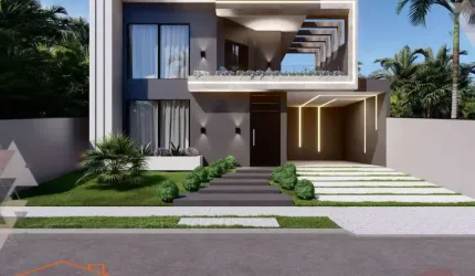 Casa com cozinha integrada a área gourmet em Atibaia