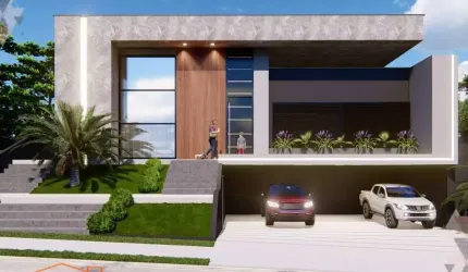 Casa sofisticada e confortável no condomínio Shambala em Atibaia.