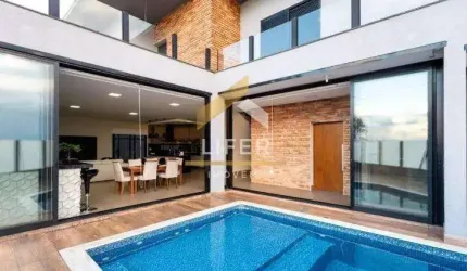 Casa em condomínio fechado com 4 quartos à venda na Rua Vinícius de Moraes, 920, Parque Brasil 500, Paulínia, 280 m2 por R$ 2.100.000
