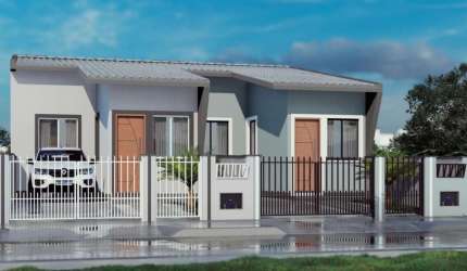 Casa com 2 quartos à venda na Galileu Galilei, 11, Barra do Aririú, Palhoça, 50 m2 por R$ 350.000