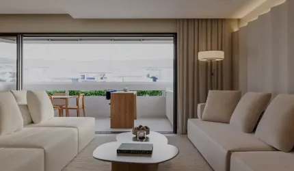 Apartamento à venda, 100% reformado, 240 m², 4 suítes, no bairro  Vila Rica, em Santos.