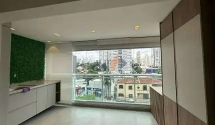 Studio semi-mobiliado com 32 m² em Pinheiros para locação