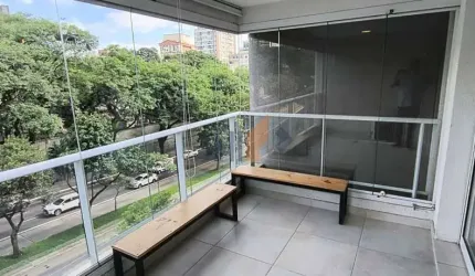 Studio com 43 m² com varanda na Consolação para locação