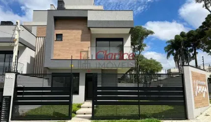 Espetacular Sobrados Geminados de Alto Padrão na Água Verde, Curitiba-PR: 3 suítes, 2 salas, área gourmet e muito mais!