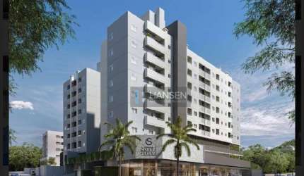 Apartamento com 1 suíte + 2  dormitórios à venda, 66 m² por R$ 442.900 - Costa e Silva - Joinville/SC