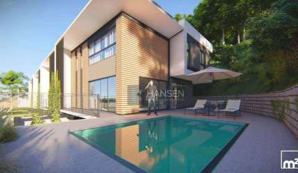 Sobrado com 3 suítes  à venda, 311 m² por R$ 3.024.951 - América - Joinville/SC