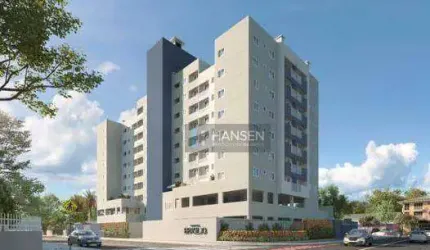 Apartamento com 1 suíte + 2  dormitórios à venda, 62 m² por R$ 453.900 - Saguaçu - Joinville/SC