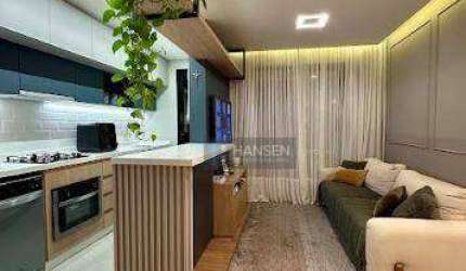 Apartamento com 1 suíte + 1 dormitório  à venda, 65 m² por R$ 590.000 - Anita Garibaldi - Joinville/SC