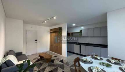 Apartamento com 1 suíte + 2  dormitórios à venda, 97 m² por R$ 750.000 - Anita Garibaldi - Joinville/SC