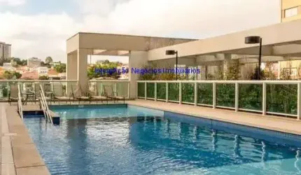 Apartamento  43m², 01 dormitório (sendo suíte), 02 banheiros e 01 vaga de garagem.  Condomínio com portaria, segurança, piscina, salão de festa