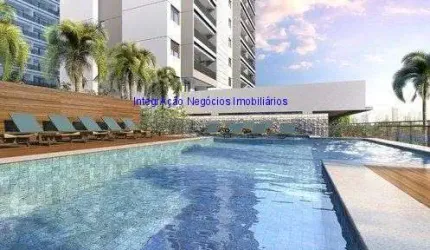 Apartamento Studio Garden 23m², 01 dormitório e 01 banheiro.  Condomínio com portaria, segurança, piscina, salão de festa, espaço gourmet, lavanderia