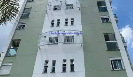 Apartamento 60m², 02 dormitórios, 01 banheiro e 02 vagas na garagem.   Condomínio com portaria 24hrs, piscina, salão de festa, churrasqueira.