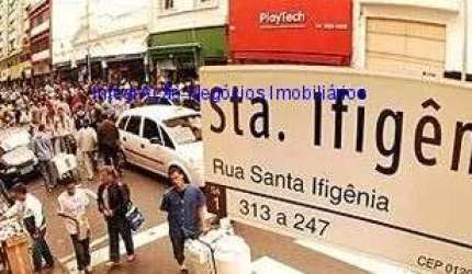 Loja 150mq  com 80 mq no primeiro piso e 70mq no segundo e 01 banheiro.  Ótima localização fica entre as ruas Santa Ifigênia, Rua dos Andradas
