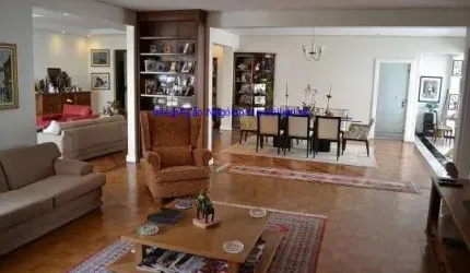 Apartamento 350m², 02 dormitórios (sendo 01 suíte), 04 banheiros e 01 vaga na garagem.  Condomínio com Segurança, Portaria, Sala de ginástica, Quadra
