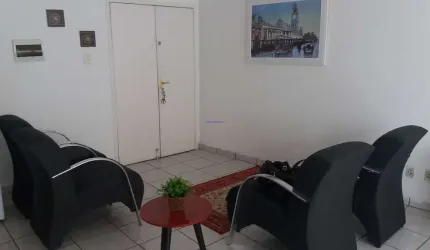 Conjunto Comercial MOBILIADO 68m² e 01 banheiro.  Condomínio com recepção e segurança.  Excelente localização