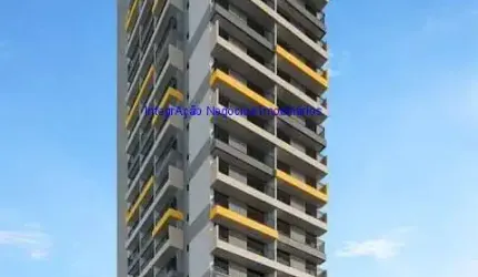 Apartamento Studio 24,97m², 01 dormitório e 01 banheiro;(Fotos ilustrativas).  Condomínio com Segurança, Portaria, Bicicletário, Lavanderia