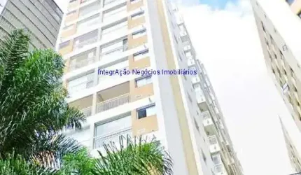 Apartamento Studio 35m², 01 dormitório, 01 banheiro e 01 vaga na garagem.  Condomínio com portaria, segurança 24hrs, piscina aquecida, salão de festa