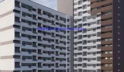 Apartamento 29m², 01 dormitórios e 01 banheiro; ( Fotos ilustrativas, entrega prevista para Dezembro/2025).  Condomínio com portaria, segurança