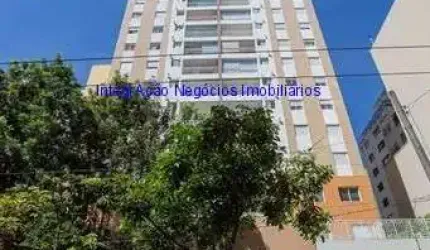 Apartamento 37m², 01 dormitório, 01 banheiro e 01vaga na garagem.  Condomínio com portaria, segurança, piscina, salão de festas e academia.