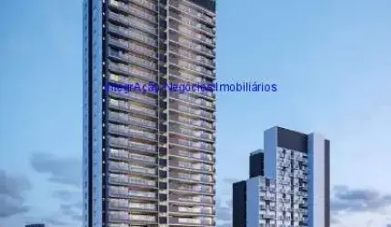 Apartamento Studio 23,73m², 01 dormitório e 01 banheiro; (Fotos ilustrativas)  Condomínio com portaria, segurança, piscina, academia e salão de festas